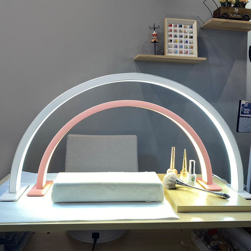 Led Ring Light - Halbmond-Nagellampe LED Desktop-Bogenring-Leuchte mit Einstellbarer Helligkeit