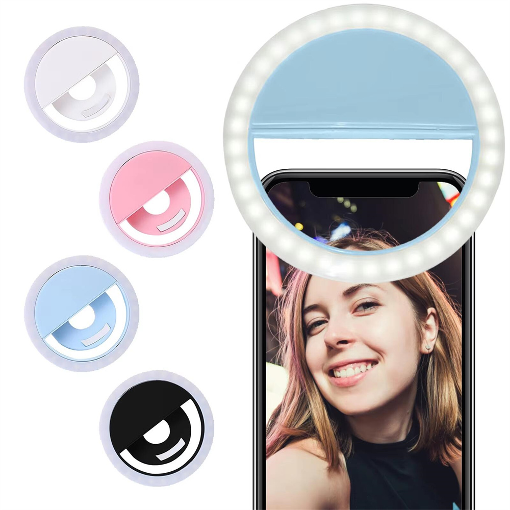 Led Ring Light - LED-Selfie-Ringlicht mit USB-Ladefunktion für Live-Übertragungen und