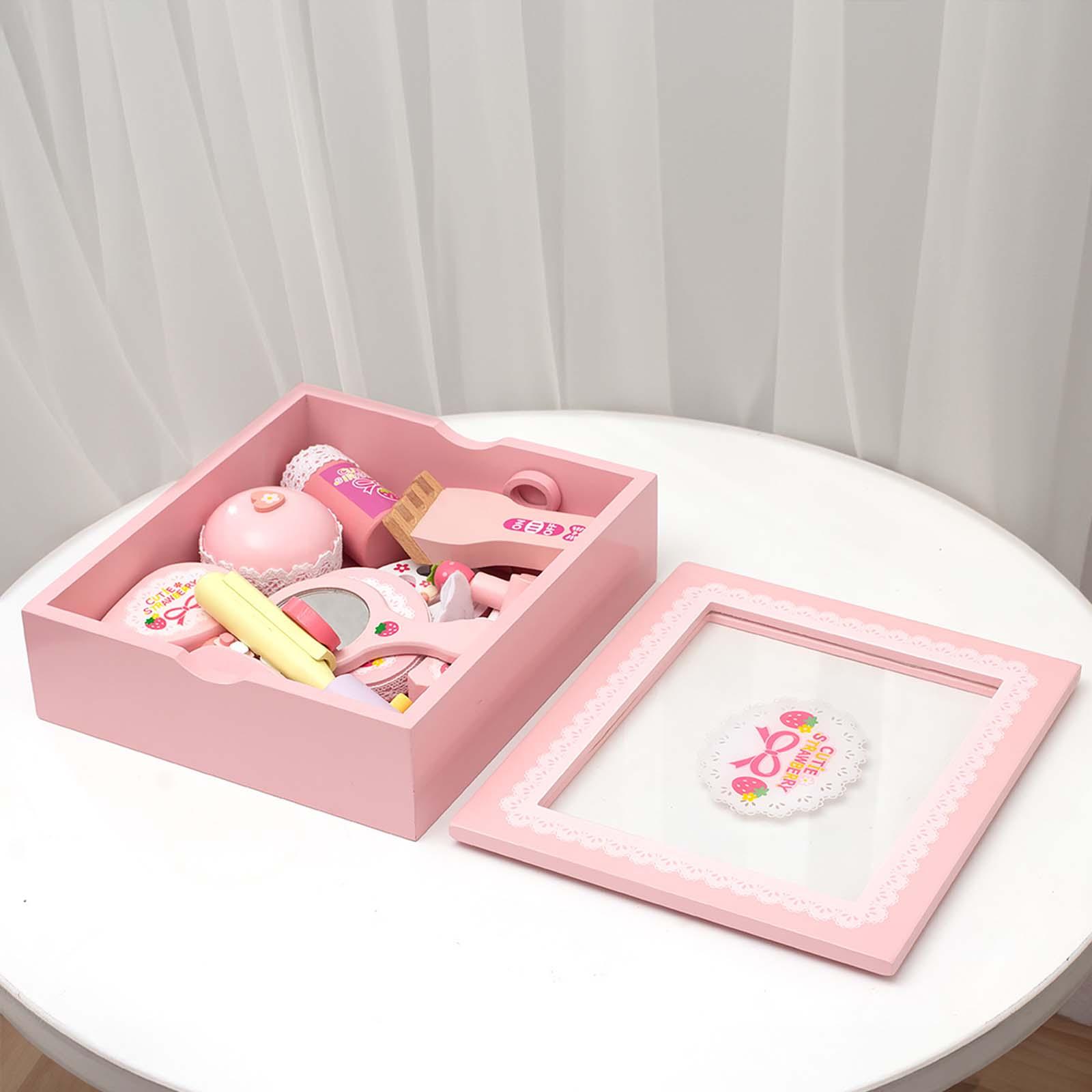 Beauty Makeup Games For Girls - Make-up-Schönheitsspielzeug-Set aus Holz, Lernspielzeug für Mädchen,