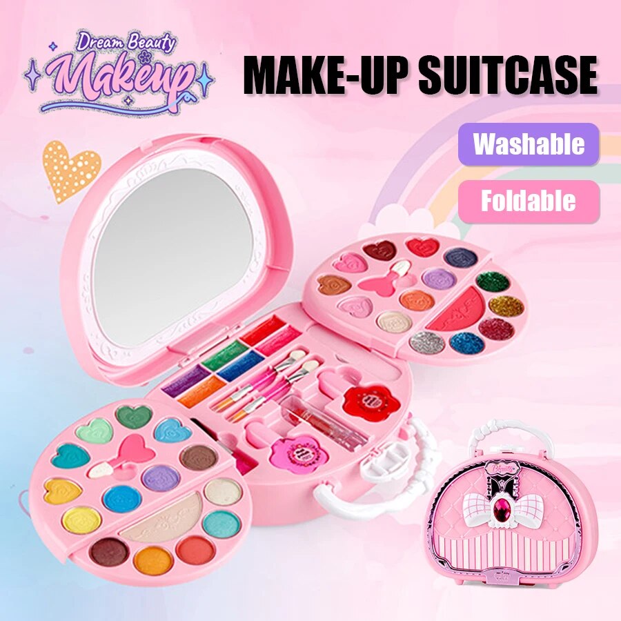 Beauty Makeup For Kids - Schönheitsspielzeug für Kinder, Make-up-Set, kleine Tasche,