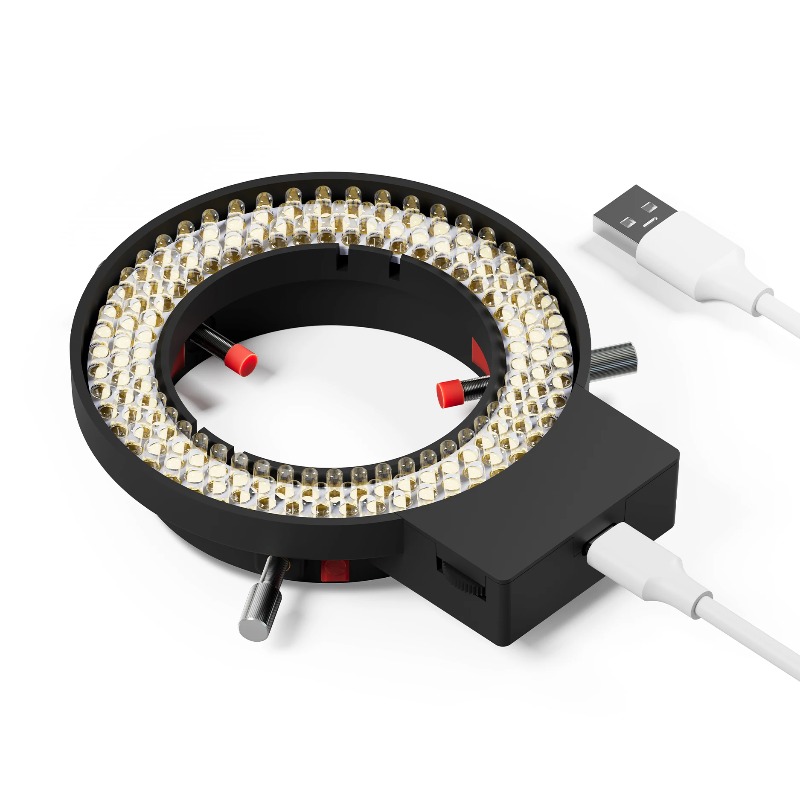 Led Ring Light - YCS 6558 Mikroskop-Ringlicht Einstellbar 144 Lampenperlen