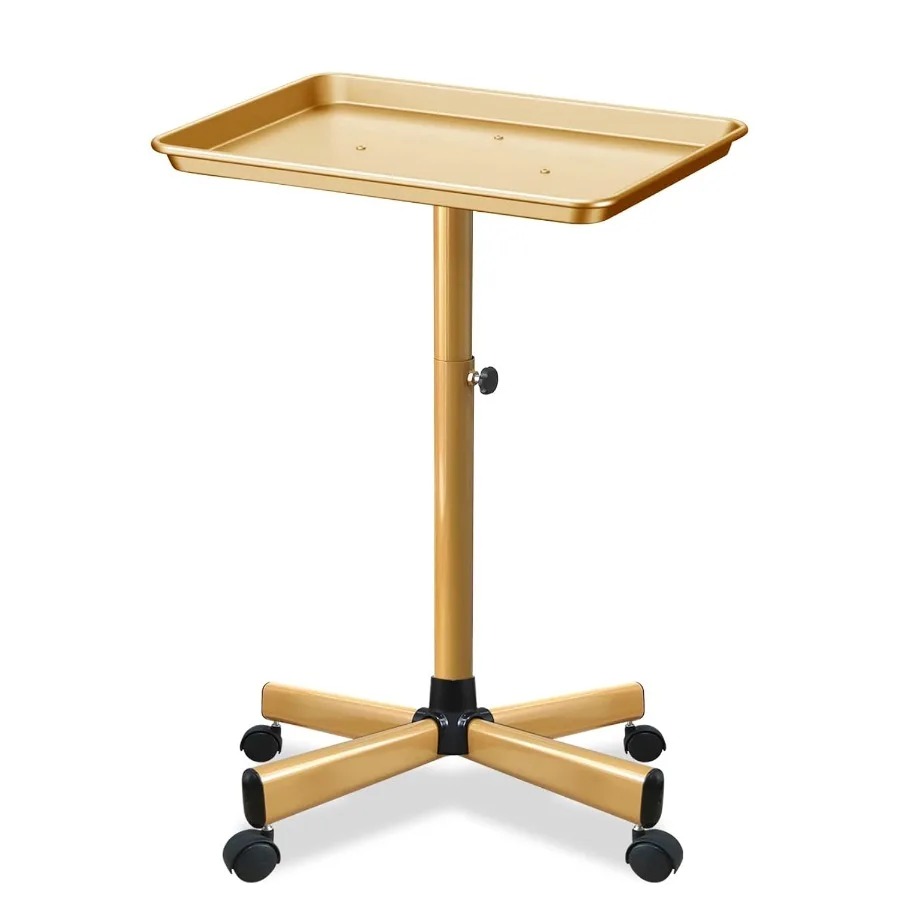 Beauty Makeup Trolley - Beauty-Rollwagen aus Aluminium mit Rädern. Universal