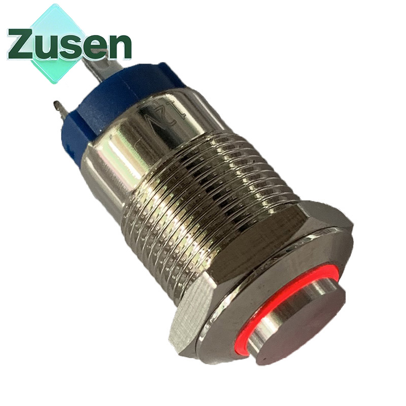 Led Ring Light - Zusen 12 mm Metall-Drucktastenschalter mit hohem