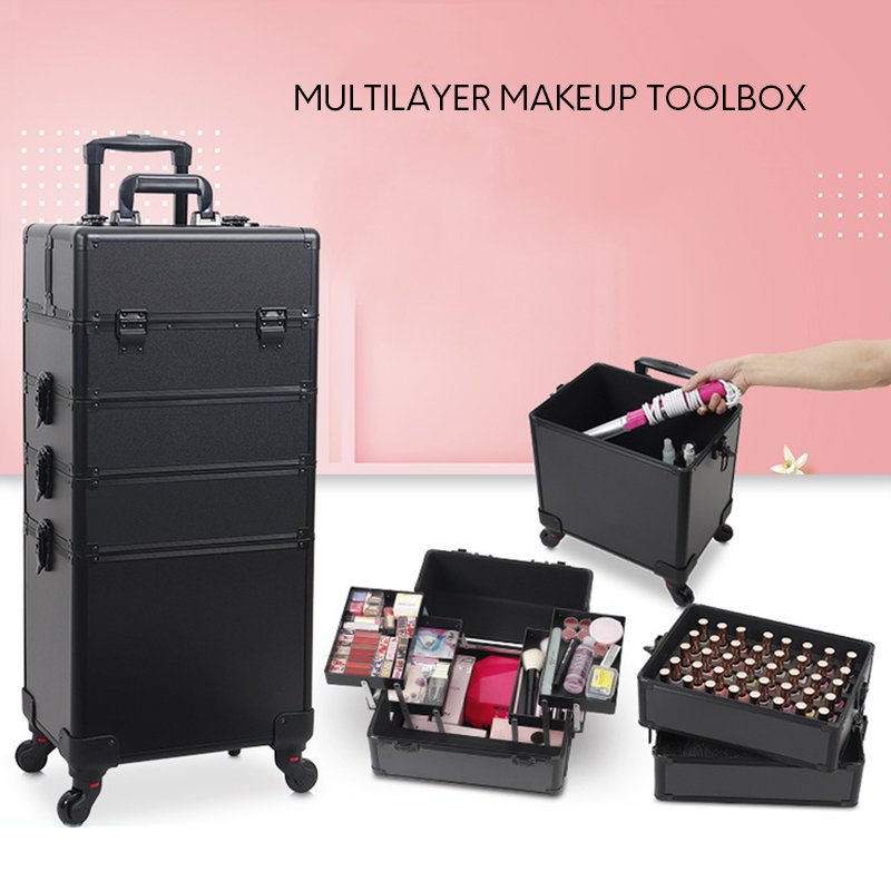 Modischer Kosmetikkoffer für D – Beauty Makeup Trolley Bewertung und Preis