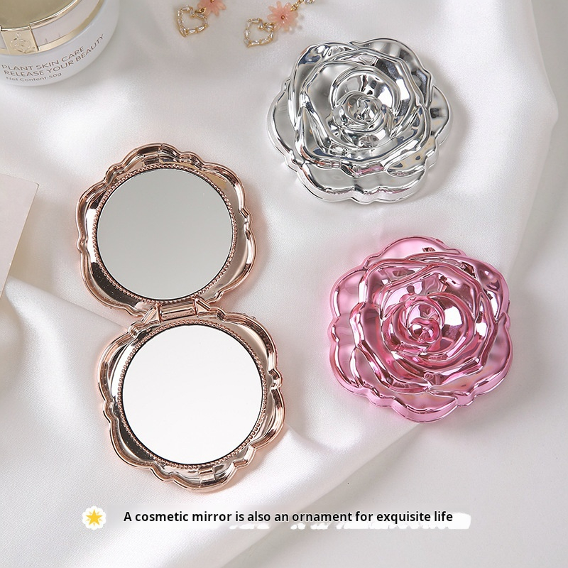 1PC Tragbare Mini Spiegel Retr – Beauty Flower Makeup Bewertung und Preis