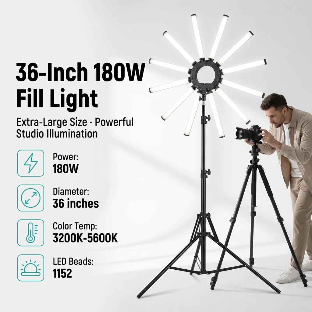 12-Arm Multi-Röhren Fotografie – Led Ring Light Bewertung und Preis