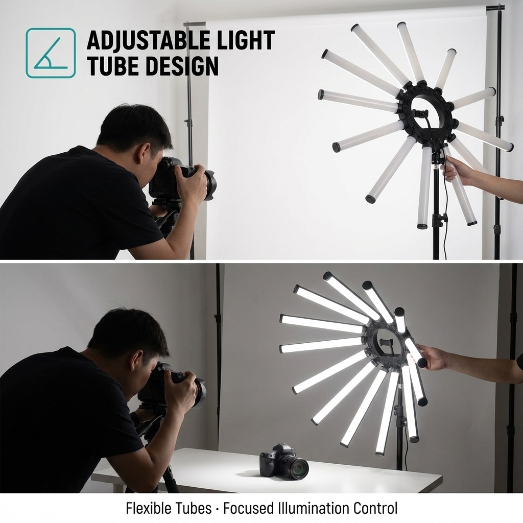 12-Arm Multi-Röhren Fotografie – Led Ring Light Bewertung und Preis