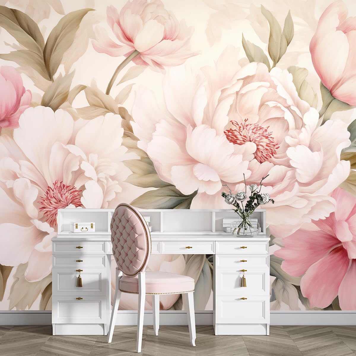 Elegante Pfingstrosen-Blumen-W – Beauty Flower Makeup Bewertung und Preis