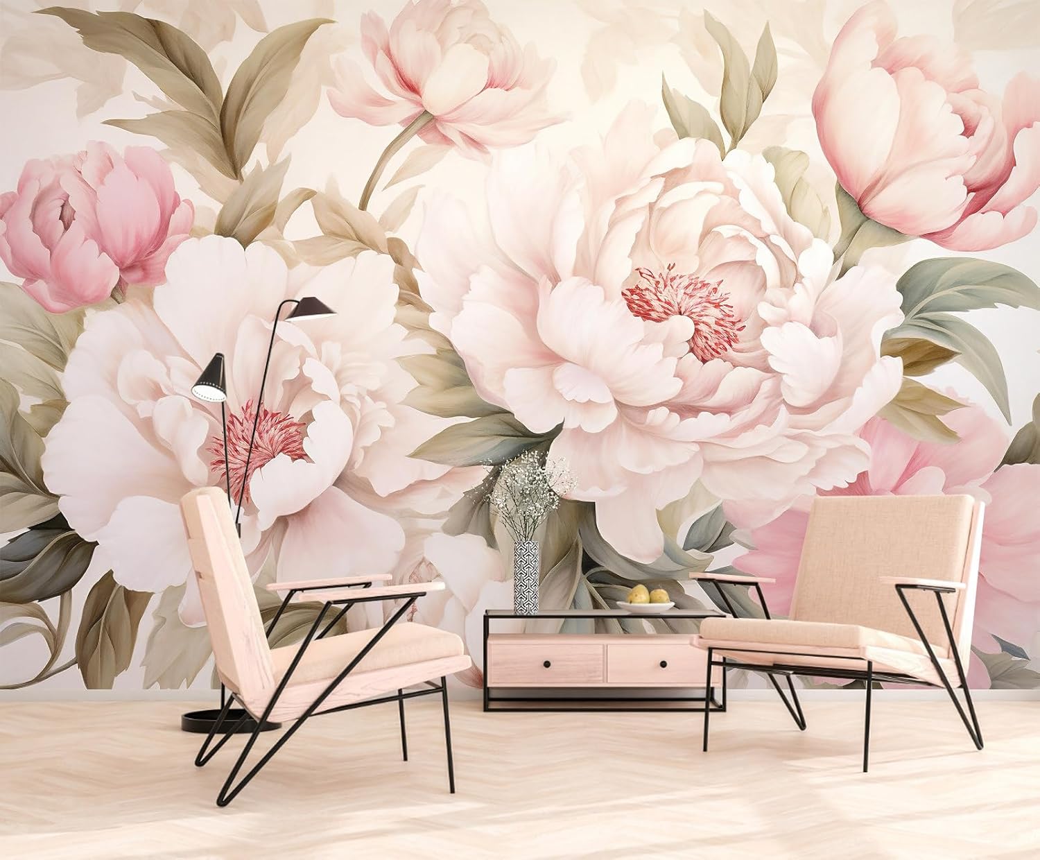 Elegante Pfingstrosen-Blumen-W – Beauty Flower Makeup Bewertung und Preis